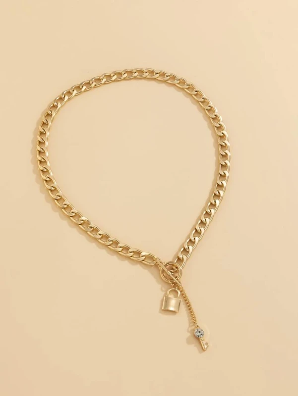 Naszyjnik Rhinestone Lock