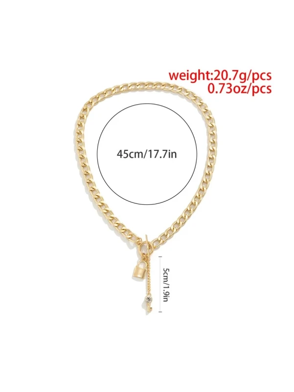 Naszyjnik Rhinestone Lock