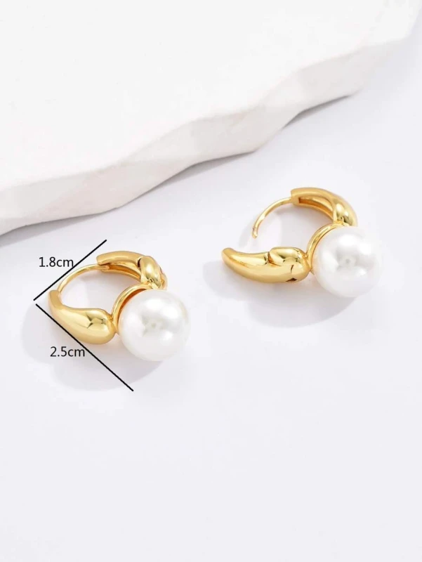 Kolczyki Perła w Obręczy