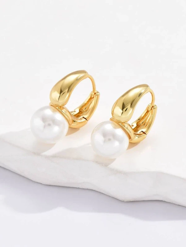 Kolczyki Perła w Obręczy