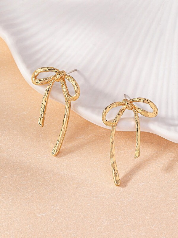 Kolczyki Gold Bow