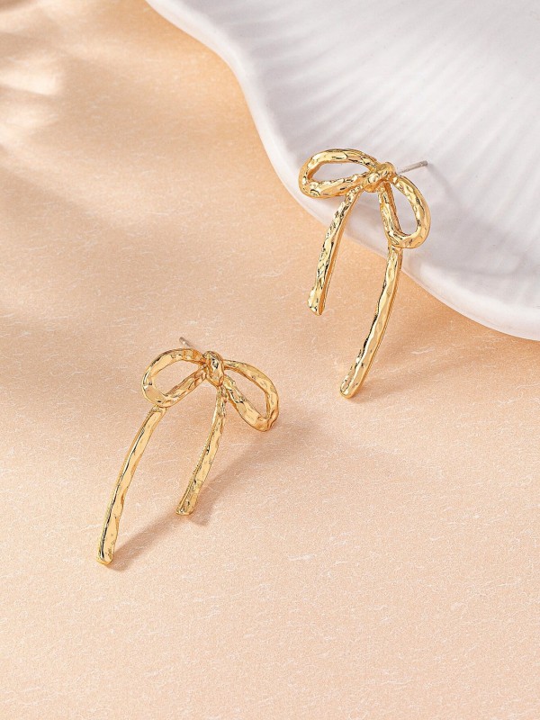 Kolczyki Gold Bow