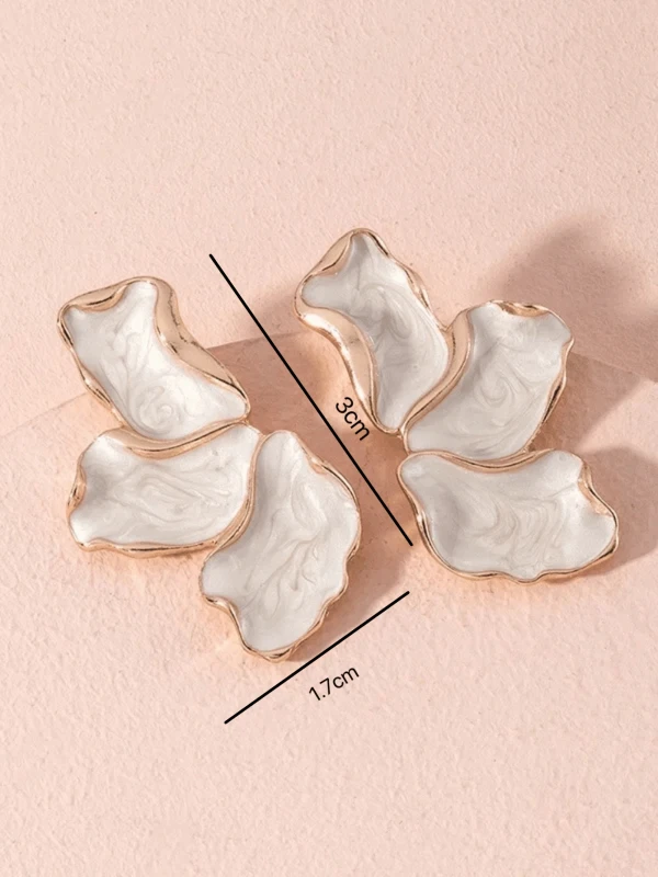 Kolczyki Marble Flower