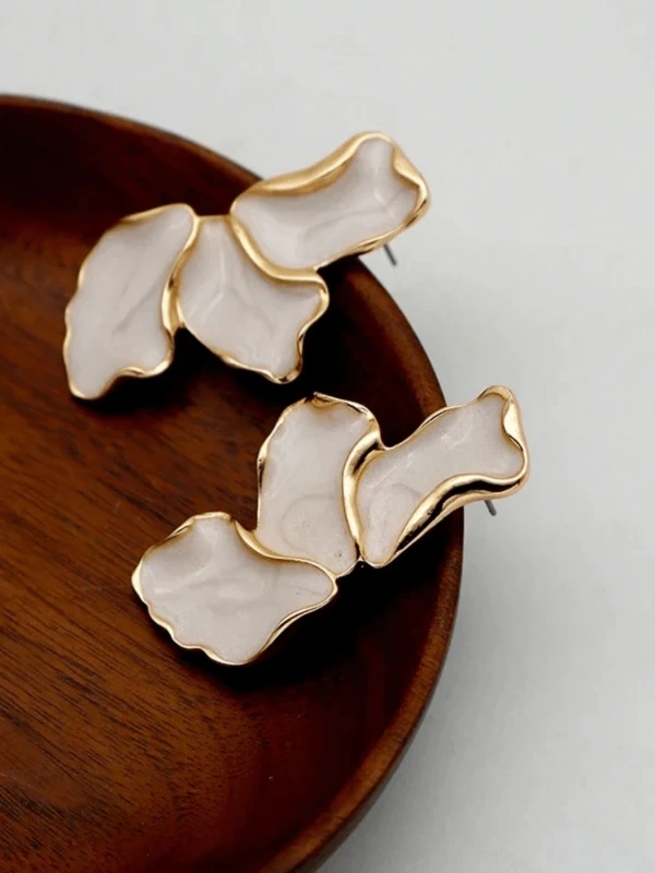 Kolczyki Marble Flower