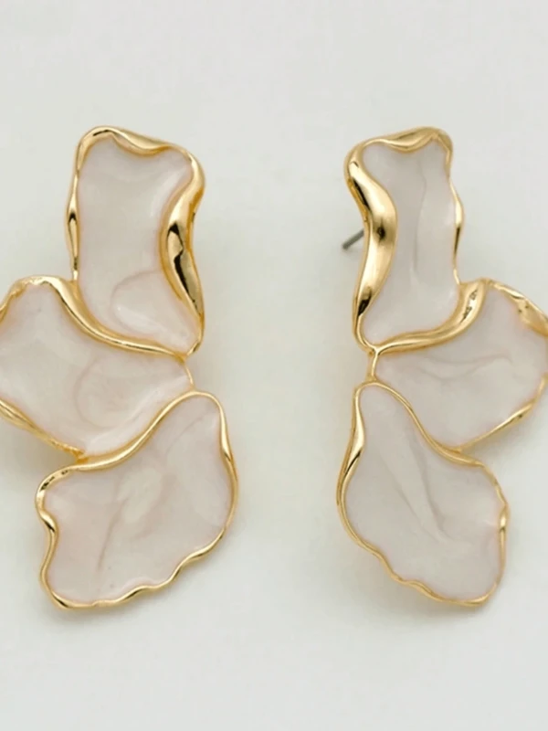 Kolczyki Marble Flower