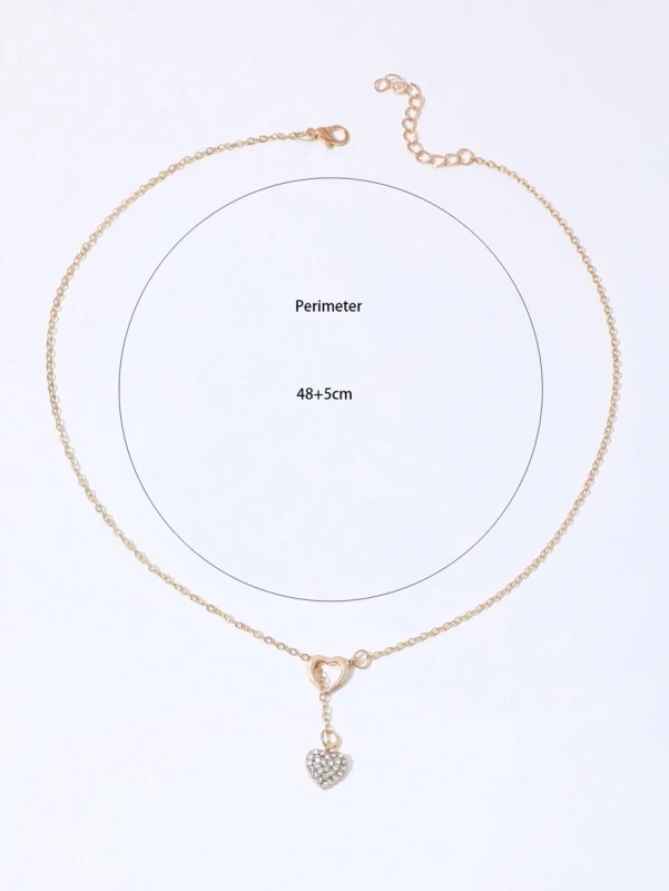 Naszyjnik krawatka Diamentowe Serce