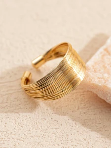 Pierścień Wire Gold