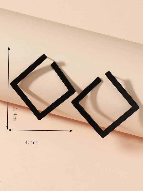 Kolczyki Black Square
