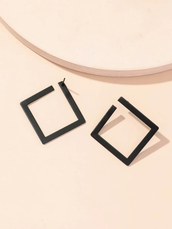Kolczyki Black Square