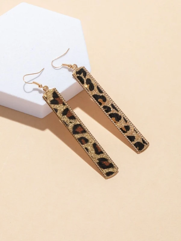 Kolczyki Leopard Stripe