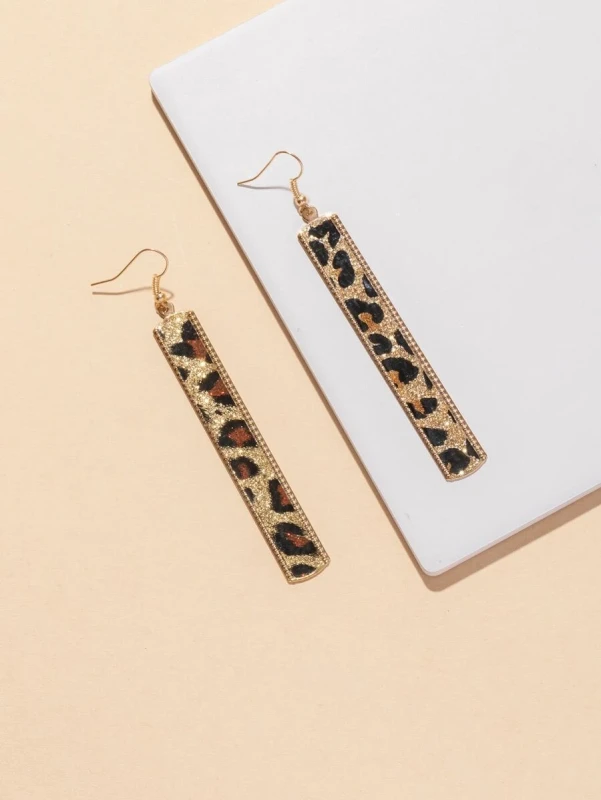 Kolczyki Leopard Stripe