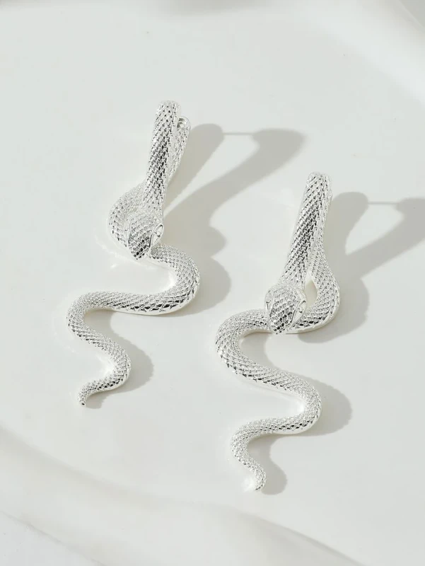 Kolczyki Silver Snake