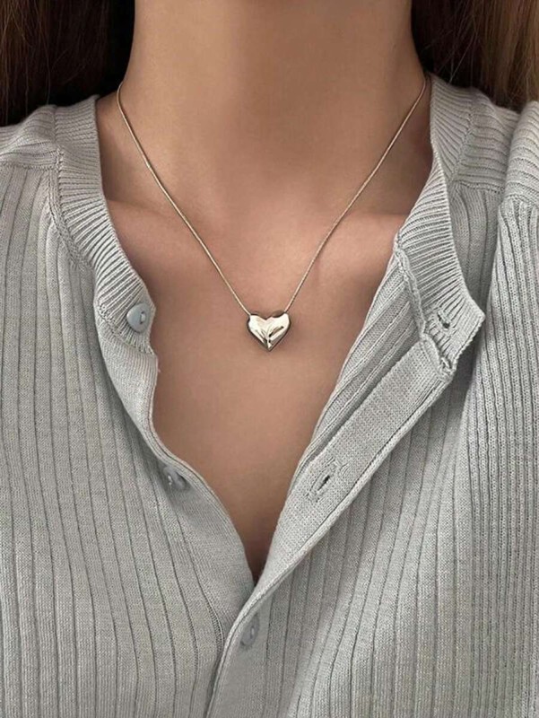 Naszyjnik wisiorek Srebrne Serce