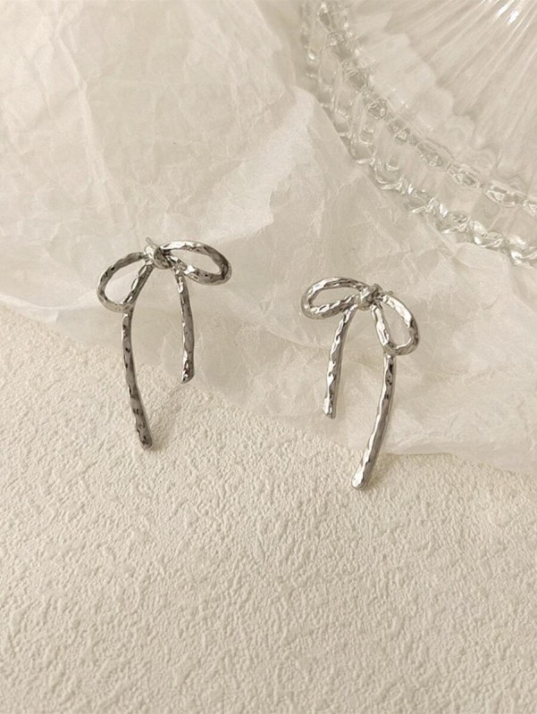 Kolczyki Silver Bow