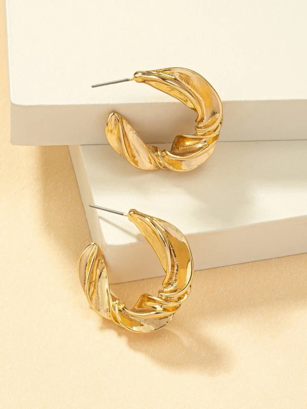 Kolczyki Swirl Hoops