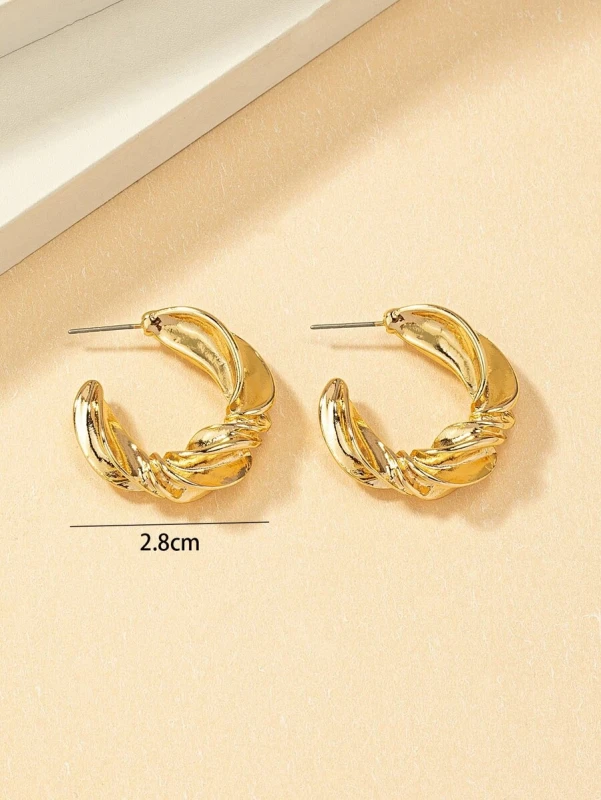 Kolczyki Swirl Hoops