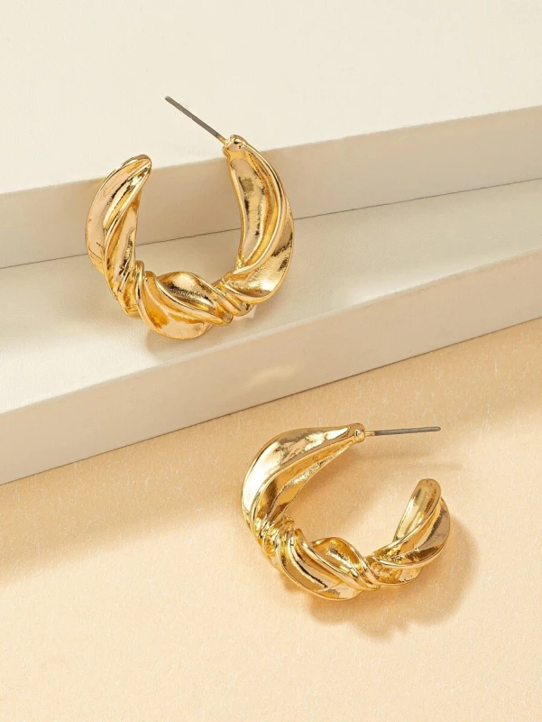 Kolczyki Swirl Hoops