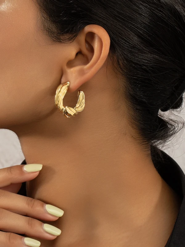 Kolczyki Swirl Hoops