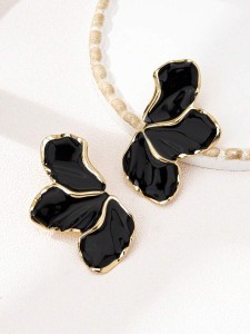 Kolczyki Black Marble