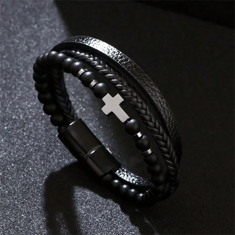 Bransoletka męska Guardian Cross
