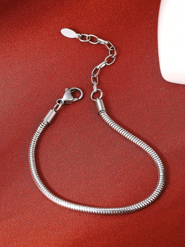 Srebrna bransoletka typu snake chain z gładkim, elastycznym splotem i regulowanym zapięciem (6).webp
