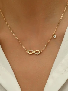Naszyjnik Delicate Infinity Drop