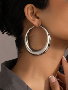Kolczyki Silver Bold Hoops