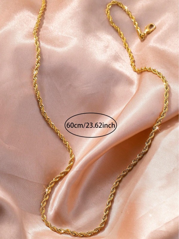 Złoty naszyjnik łańcuszek o splocie rope chain na cienkim łańcuszku (5).webp