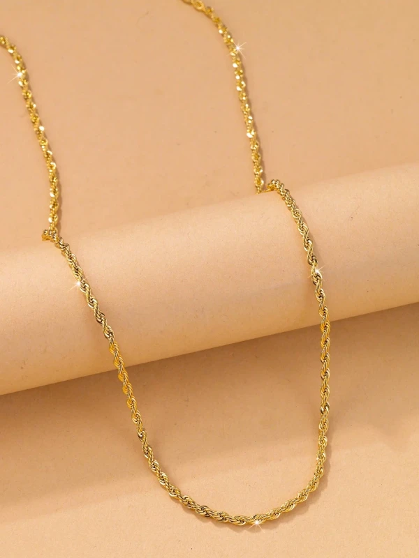 Złoty naszyjnik łańcuszek o splocie rope chain na cienkim łańcuszku (2).webp