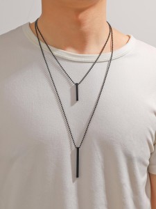 Naszyjnik Męski Black Axis